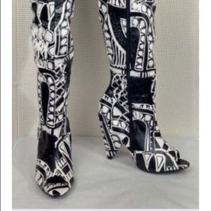 Thigh highs peep toe!